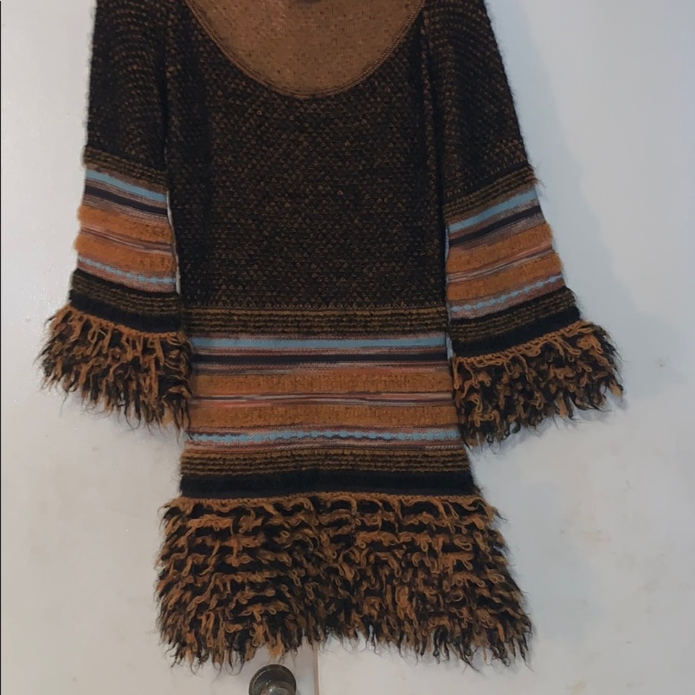 Missoni Brown and Orange Striped Mini Dress - Picture 5 of 8